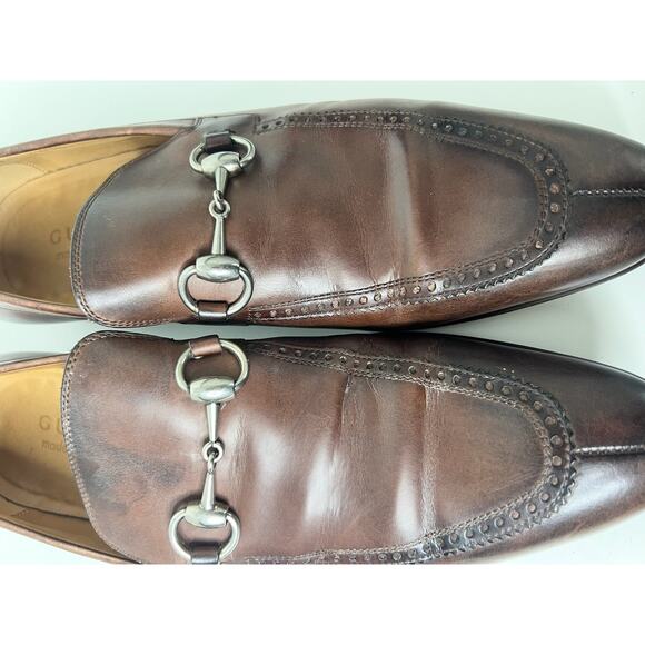 Gucci Horsebit Brown Leather Loafers, Size 6.5 main image 9